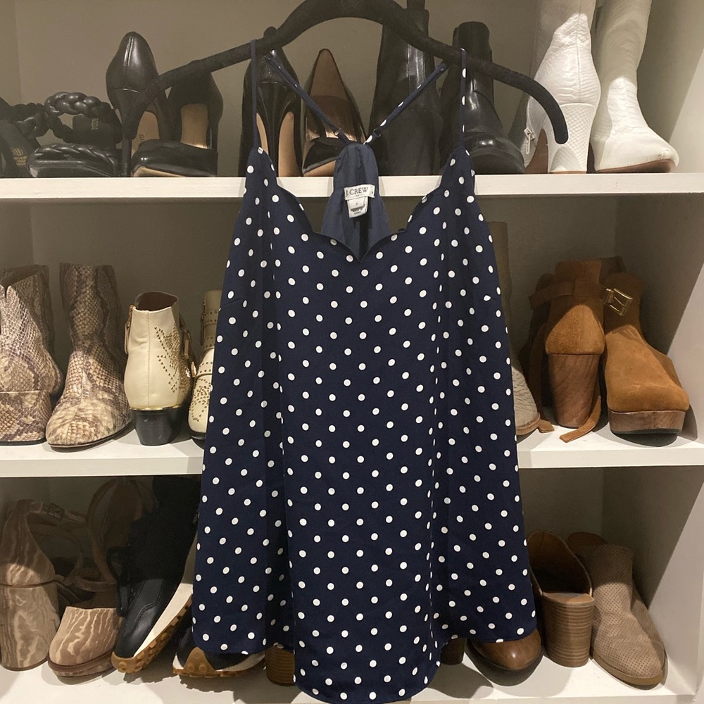 J. Crew Polka dot tank
